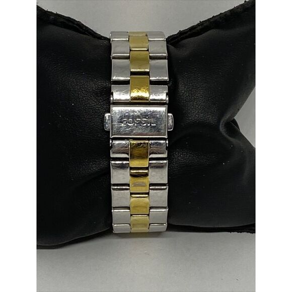 Fossil BQ1564 Unisex Two Tone Stainless Steel Analog Silver Dial Watch XX523 - Picture 6 of 12